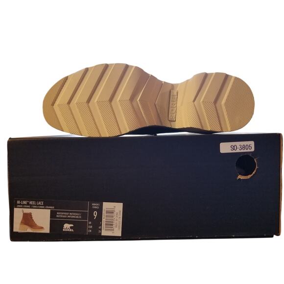 Sorel Women's  Hi- Line Heel Lace Boot Size 9 #2009141  Umber, Ceramic NWT - Picture 8 of 9